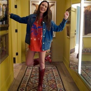 Wrangler x Yellow Rose Studded Denim Jacket